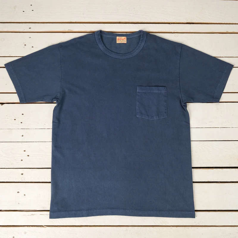 Pigment Dye Pocket T-Shirt Navy