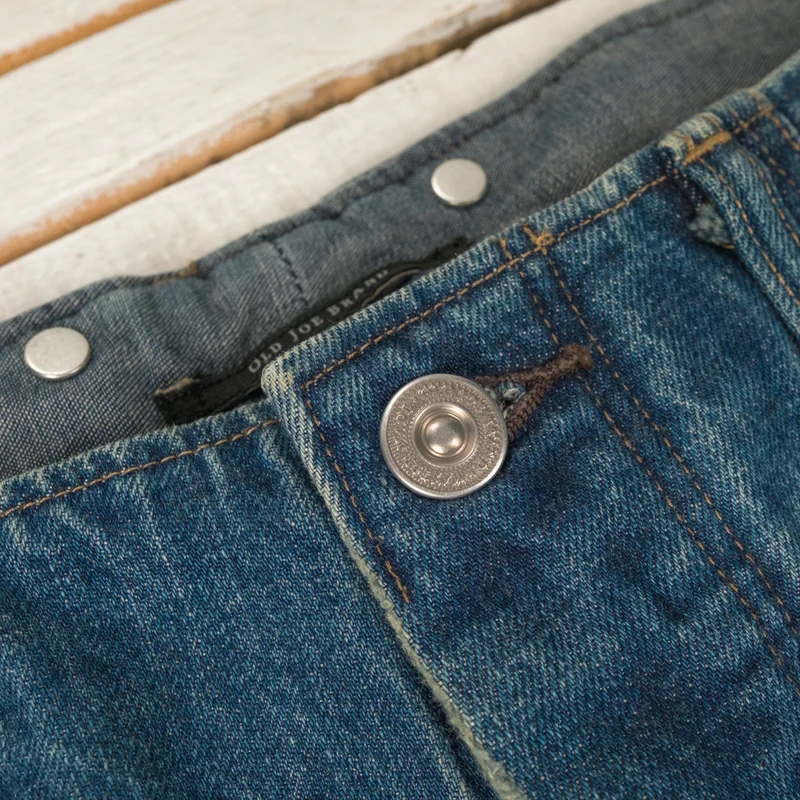 Beltless Waist Jeans Trousers "990" Scar Face & Paint