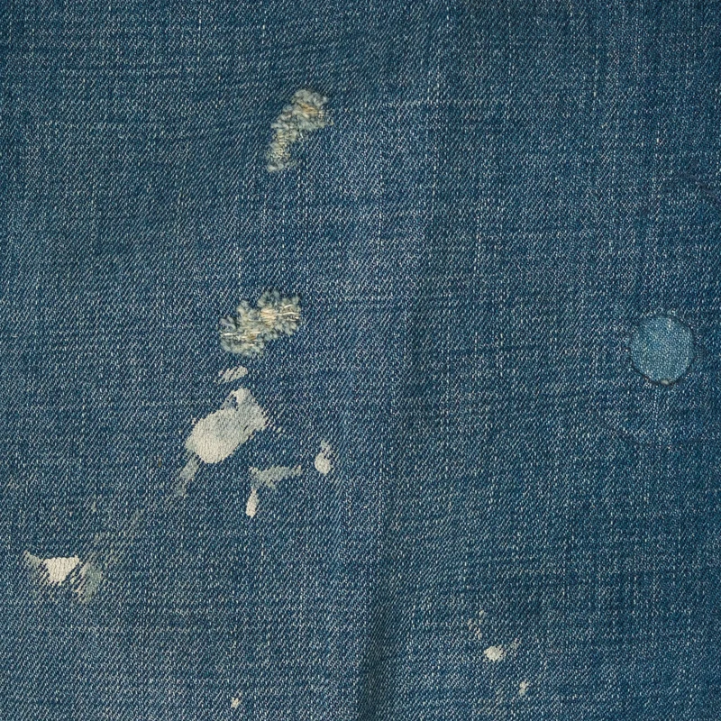 Beltless Waist Jeans Trousers "990" Scar Face & Paint