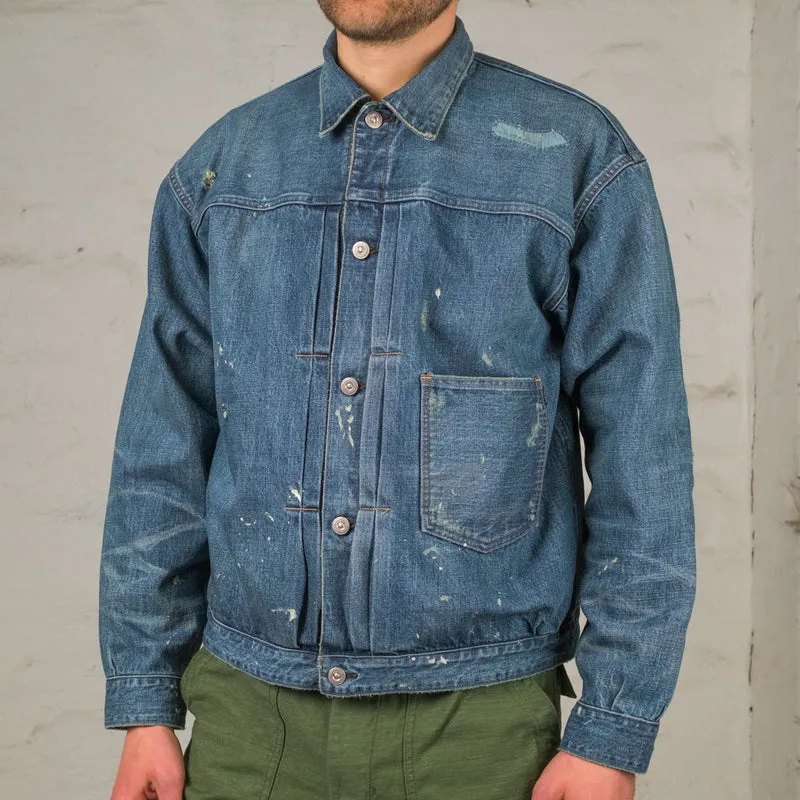 One Pocket Jeans Jacket Scar Face & Paint