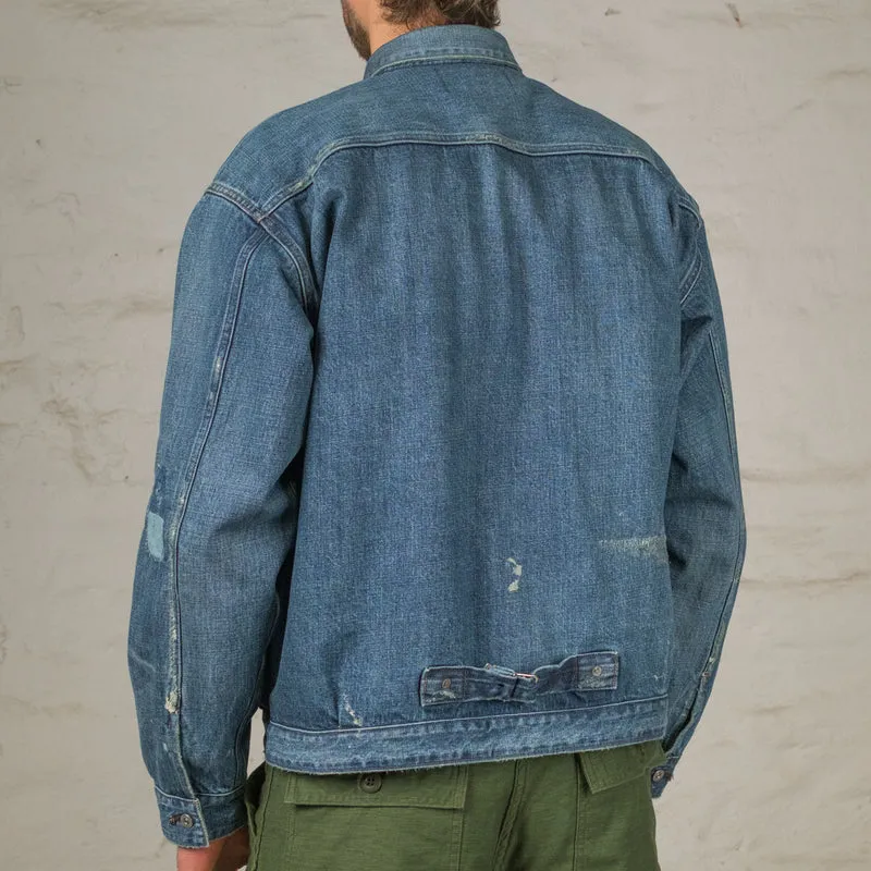 One Pocket Jeans Jacket Scar Face & Paint