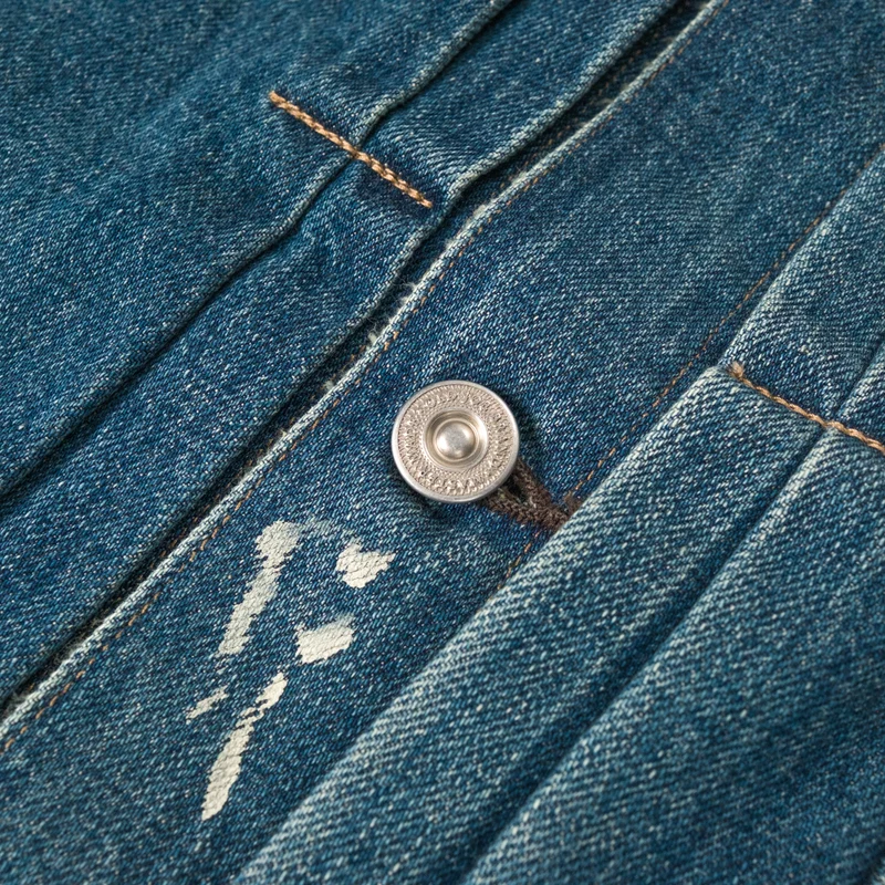 One Pocket Jeans Jacket Scar Face & Paint