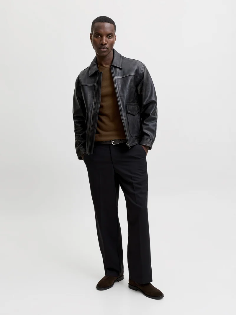JJEHILL KNIT CREW NECK NOOS, Cocoa