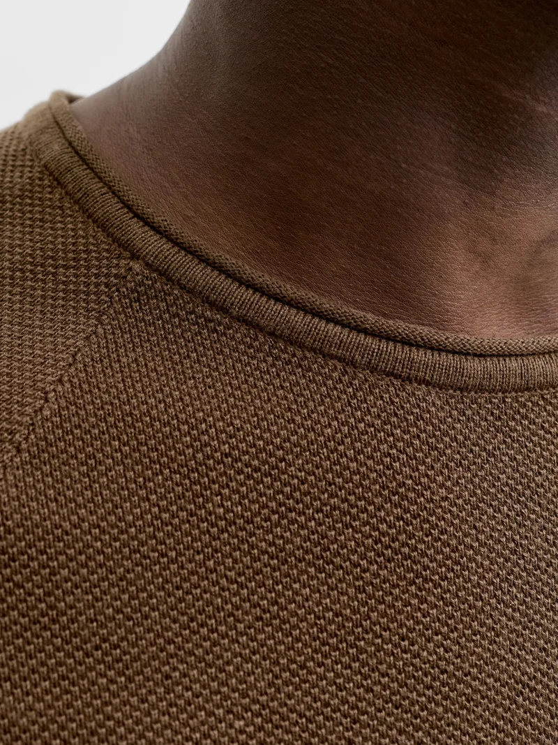 JJEHILL KNIT CREW NECK NOOS, Cocoa