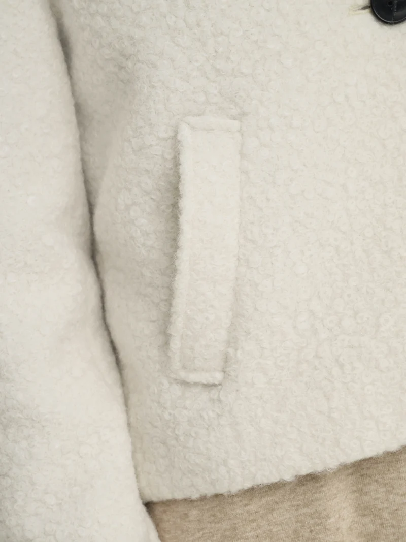 ONLVALERIA BOUCLE SHORT COAT OTW, Pumice Stone