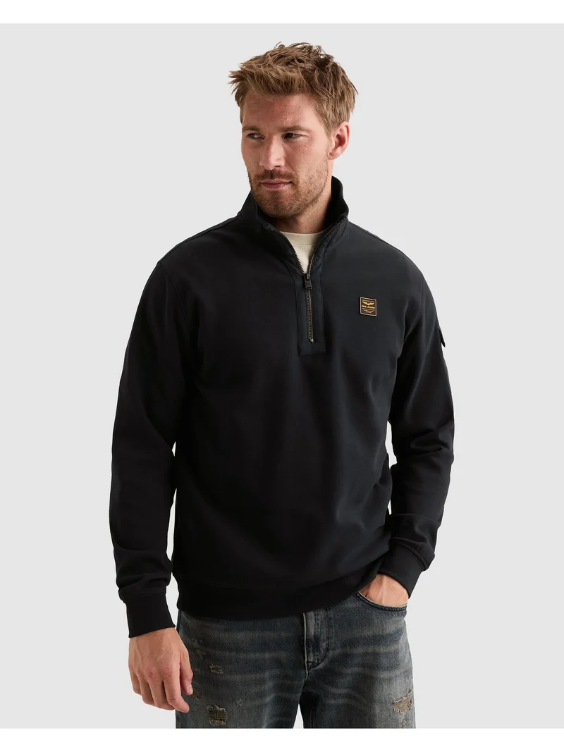 Half zip collar interlock jersey, Salute