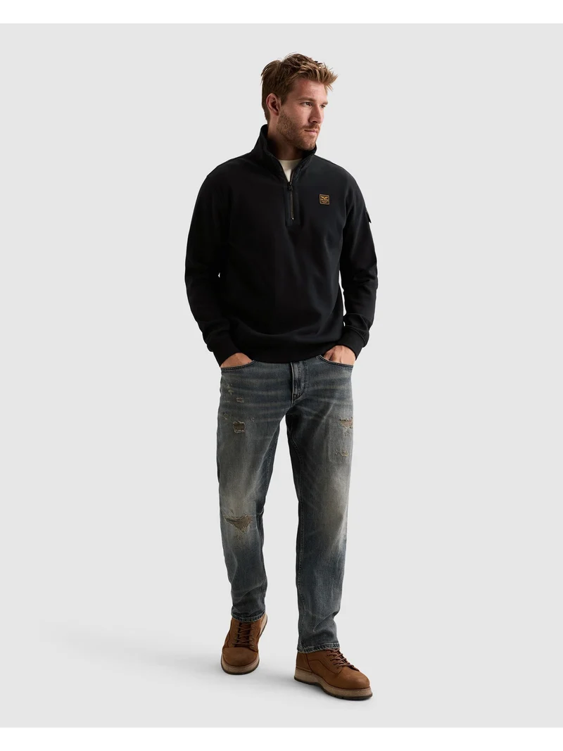 Half zip collar interlock jersey, Salute