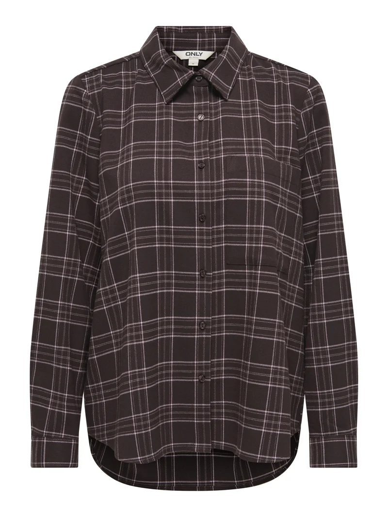 ONLWREN CHECK SHIRT WVN, Black/Checked forge