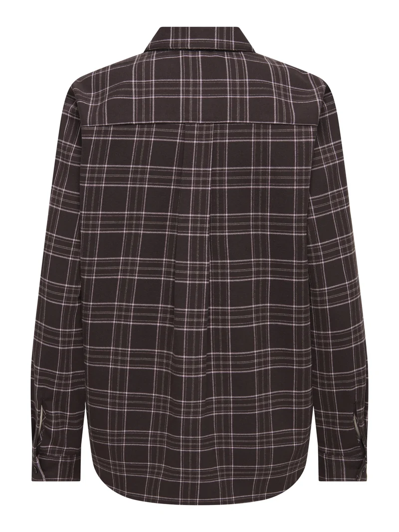 ONLWREN CHECK SHIRT WVN, Black/Checked forge