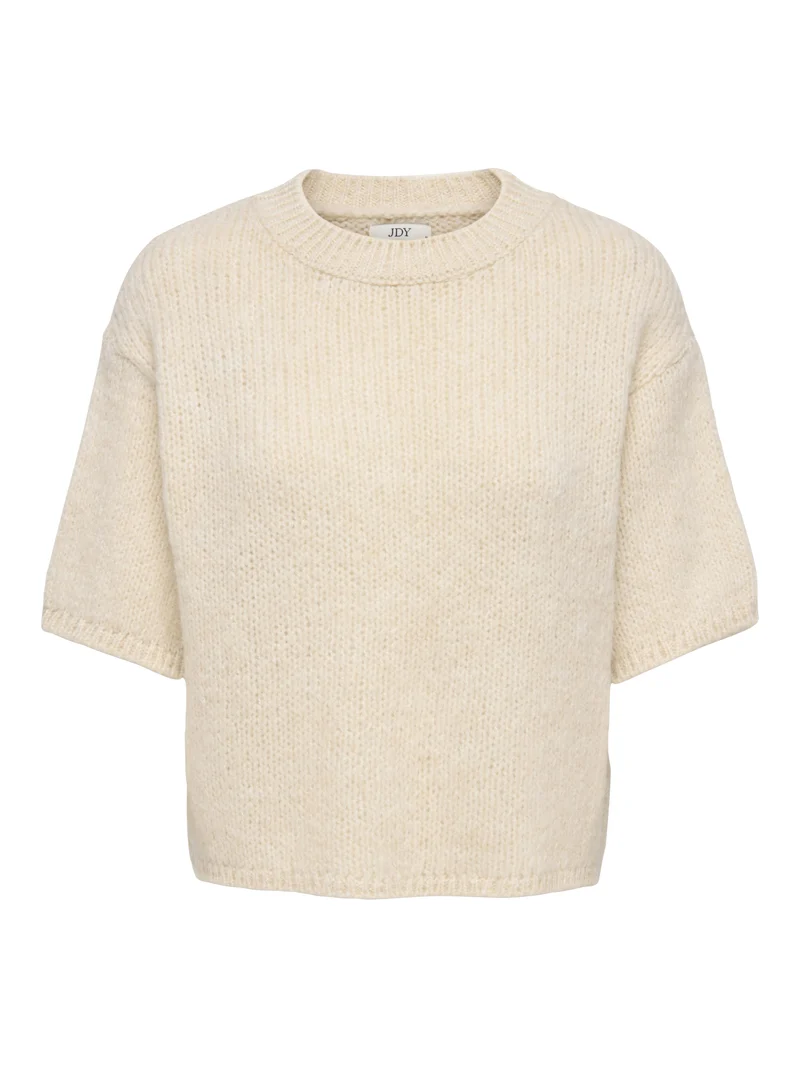 JDYDICTE S/S PULL O-NECK KNT NOOS, Birch
