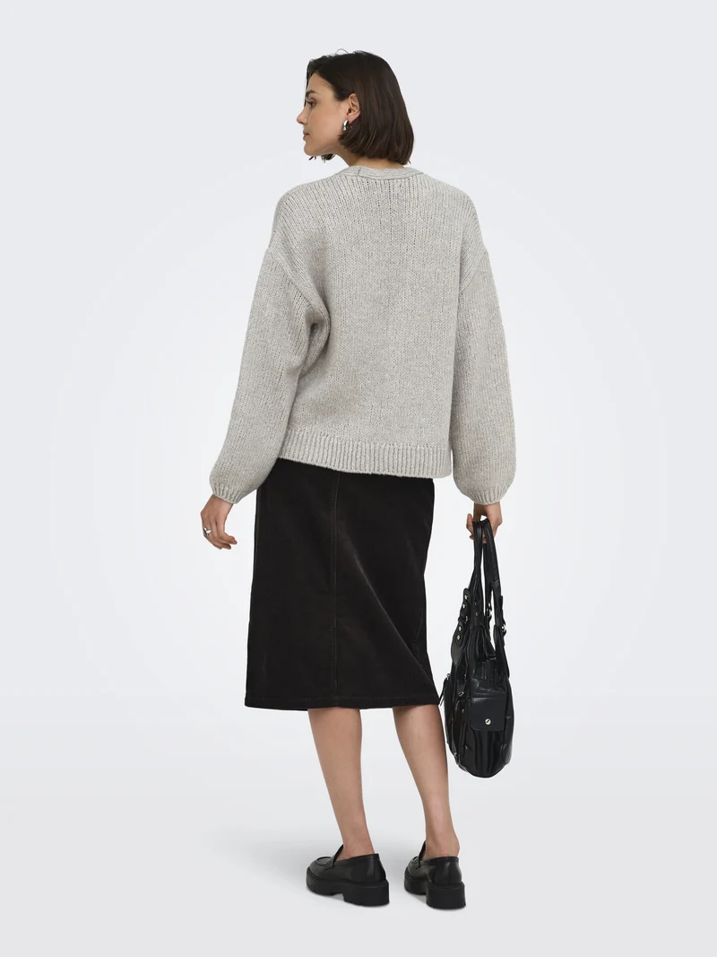 JDYDINEA L/S CARDIGAN KNT NOOS, Chateau Gray