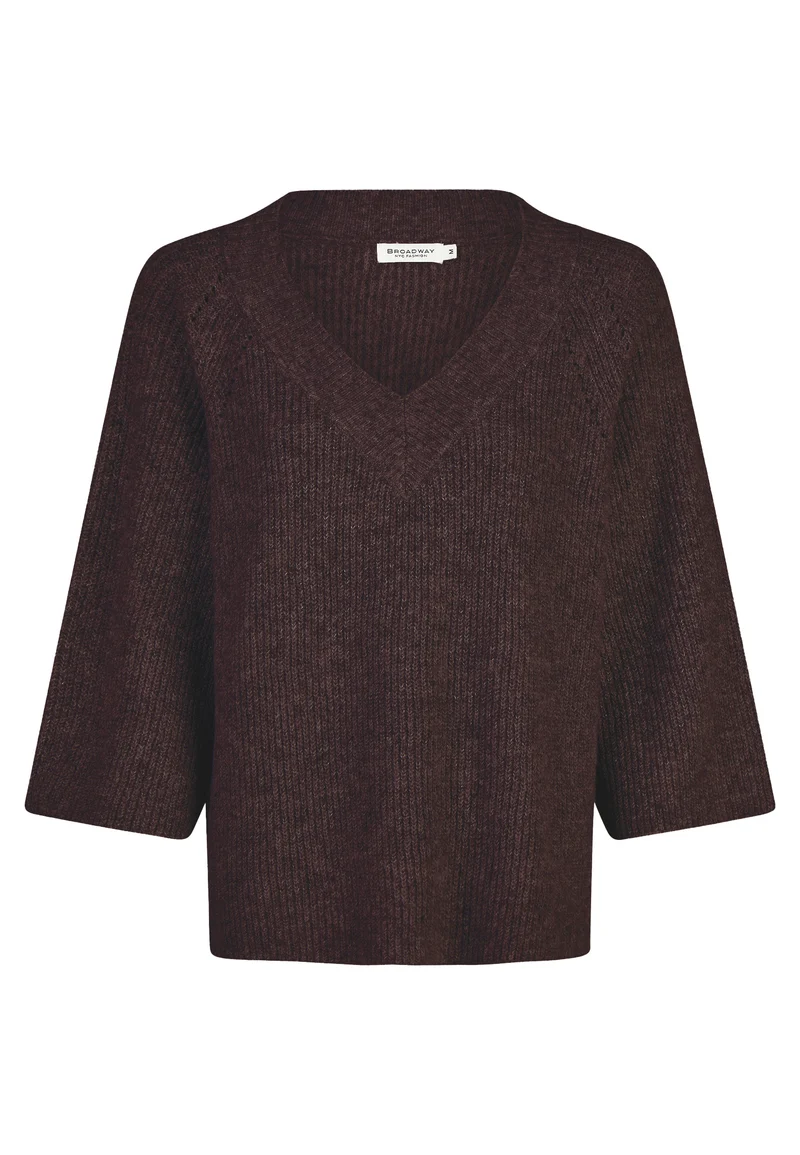 SWEATER, ESPRESSO MELANGE