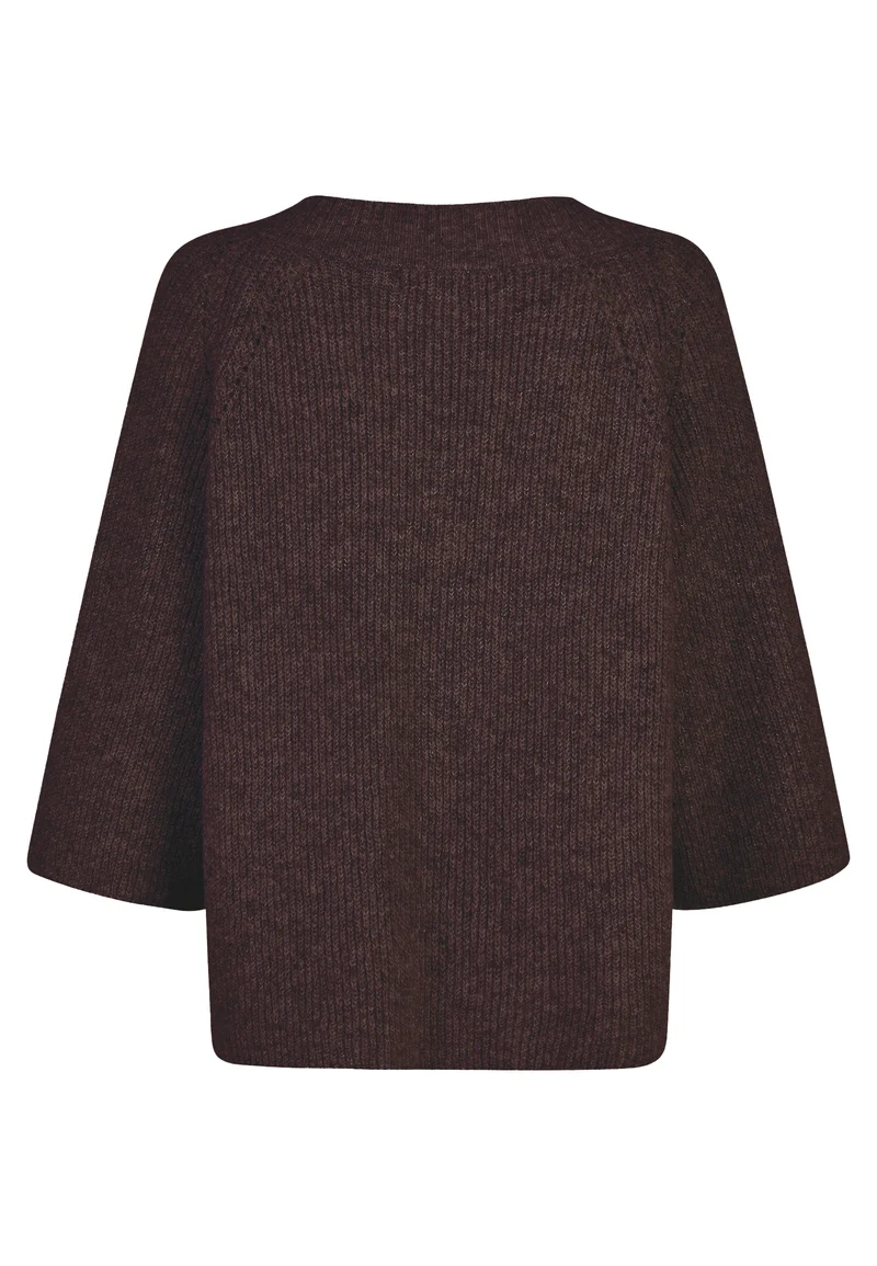 SWEATER, ESPRESSO MELANGE