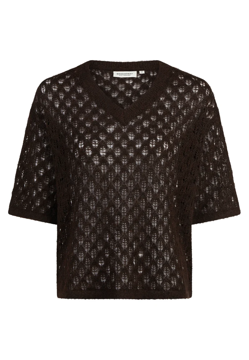 SWEATER, CHOCOLATE PLUM MELANGE
