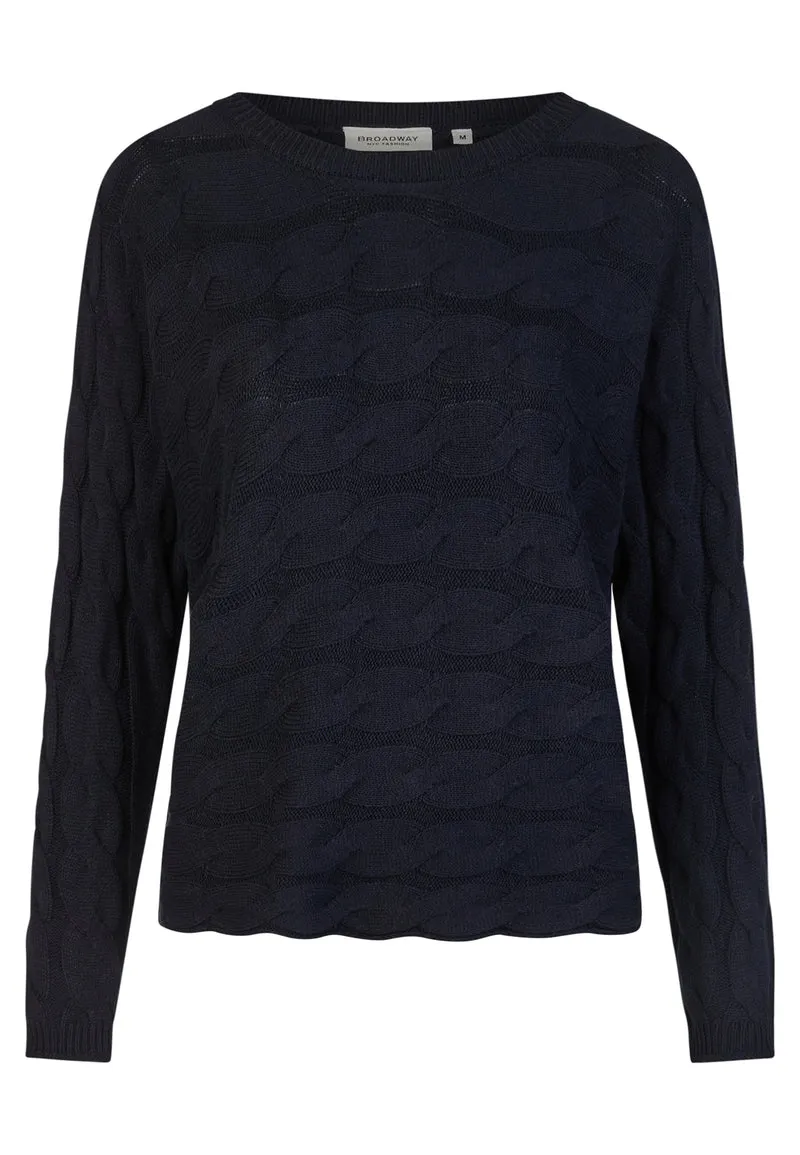 SWEATER, NAVY BLUE