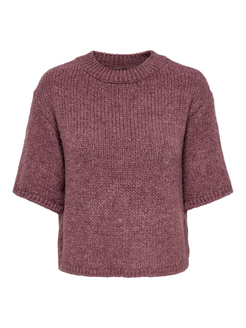 JDYDICTE S/S PULL O-NECK KNT NOOS, Deco Rose