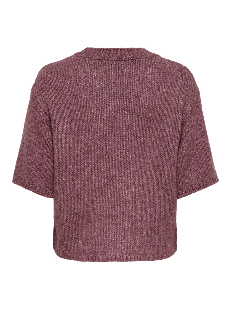 JDYDICTE S/S PULL O-NECK KNT NOOS, Deco Rose