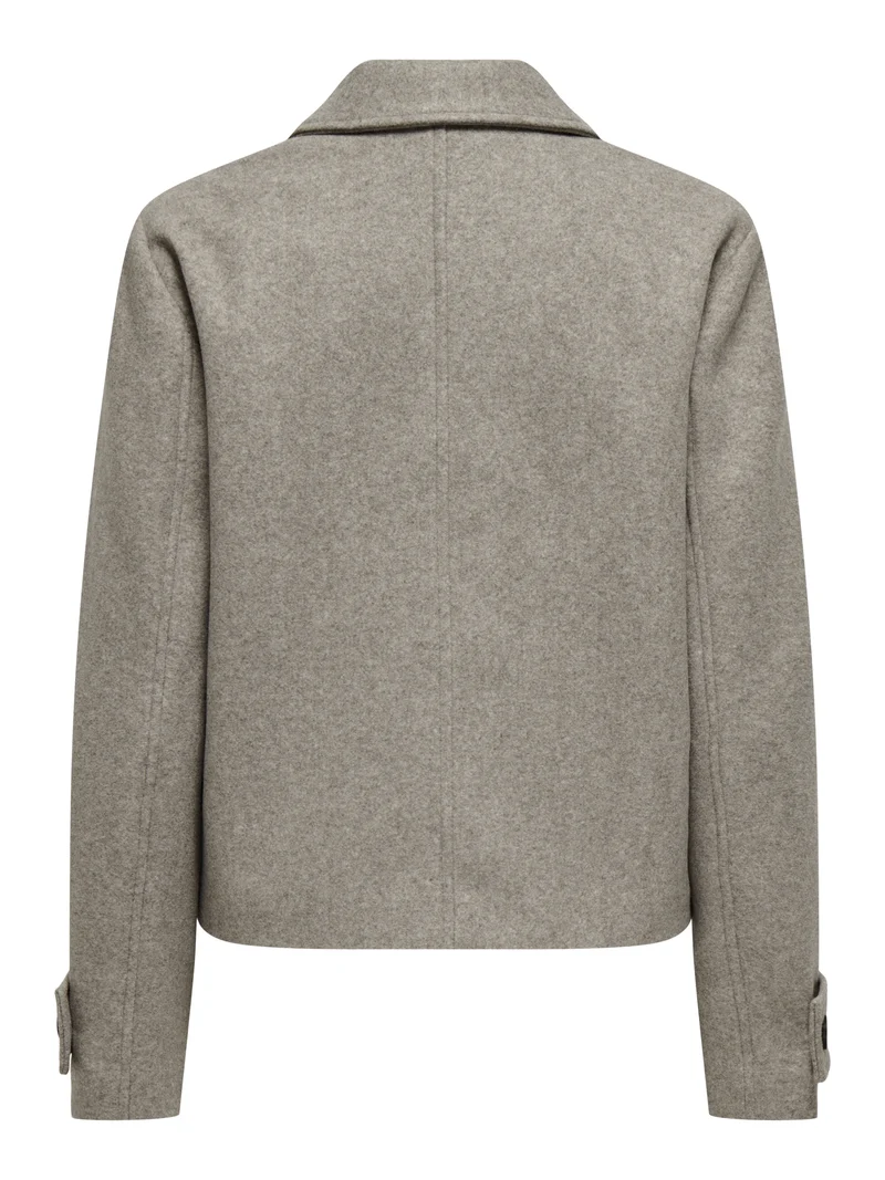 ONLFREJA SHORT DB JACKET OTW NOOS, Mocha Meringue/MELANGE