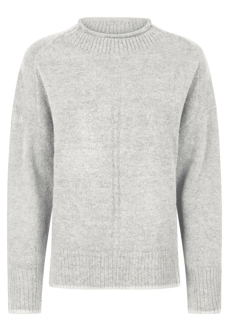 SWEATER, LIGHT GREY MELANGE