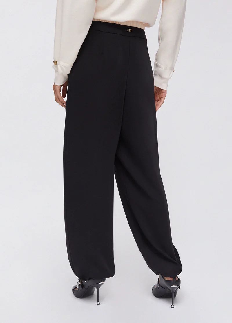 Trousers with Double Waistband
