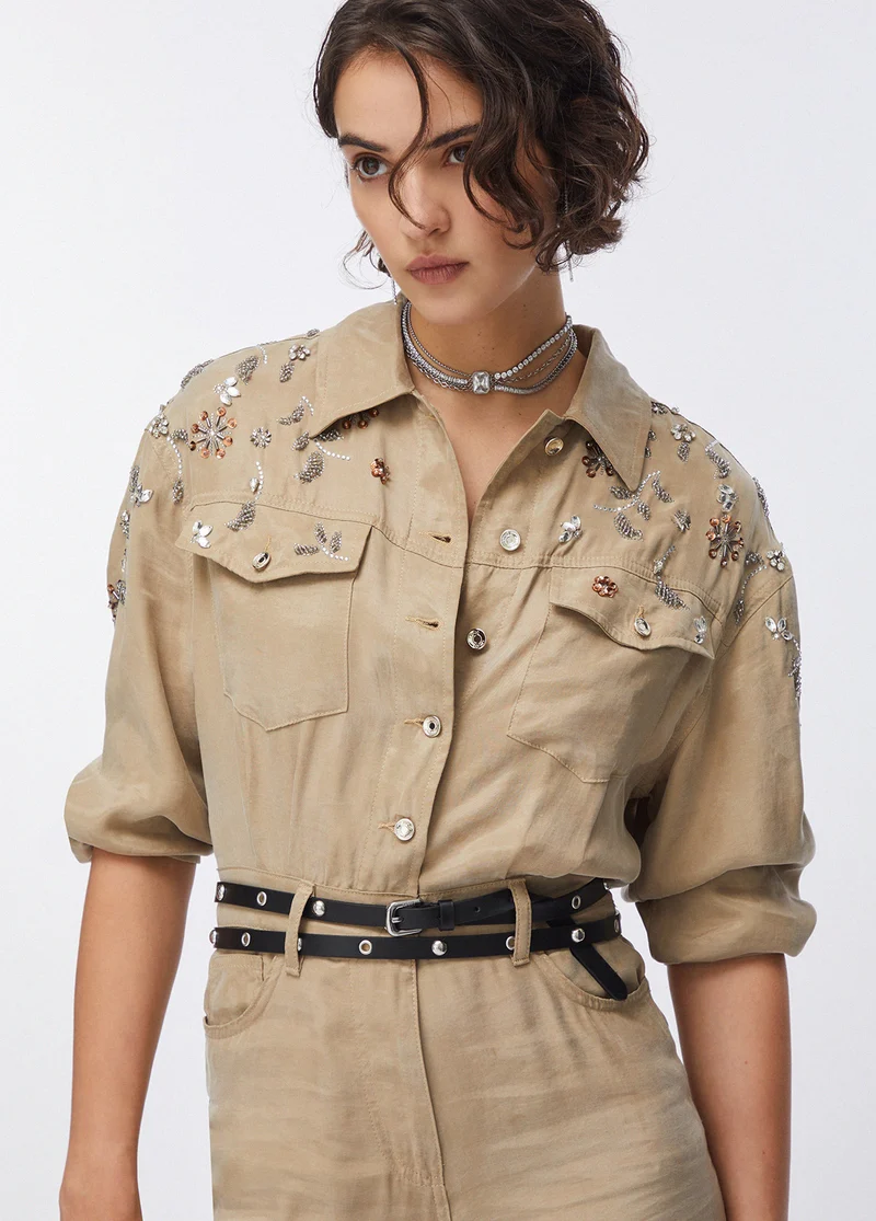 Thin Belt with Studs