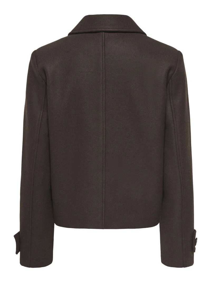 ONLFREJA SHORT DB JACKET OTW NOOS, Hot Fudge/MELANGE