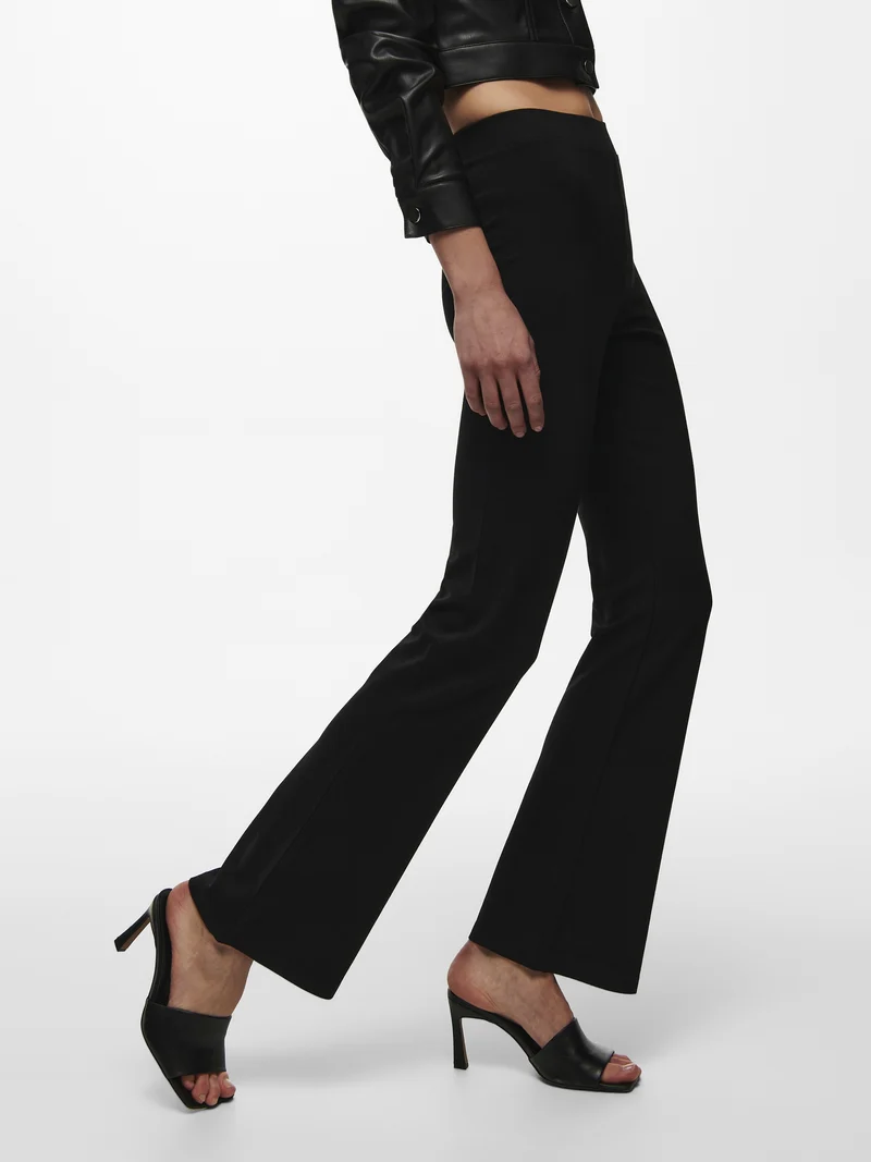 JDYPRETTY FLARE PANT JRS NOOS, Black