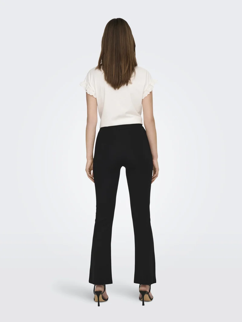 JDYPRETTY FLARE PANT JRS NOOS, Black