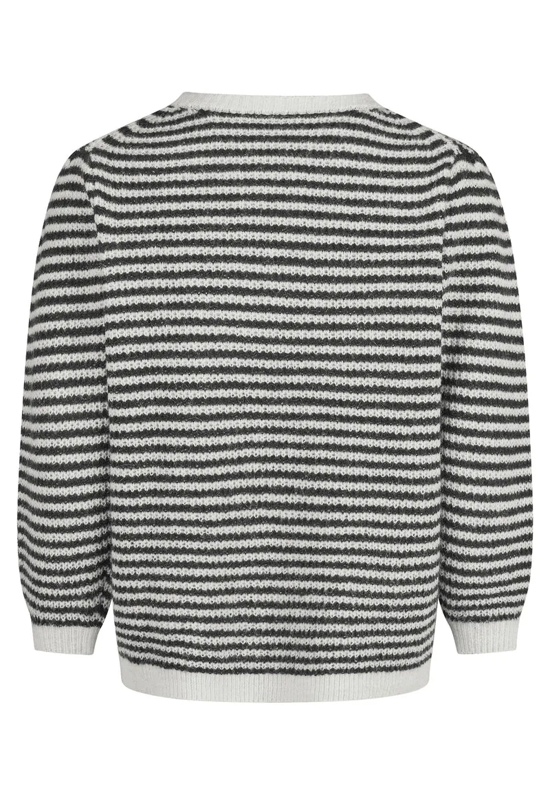 SWEATER, BLACK STRIPE