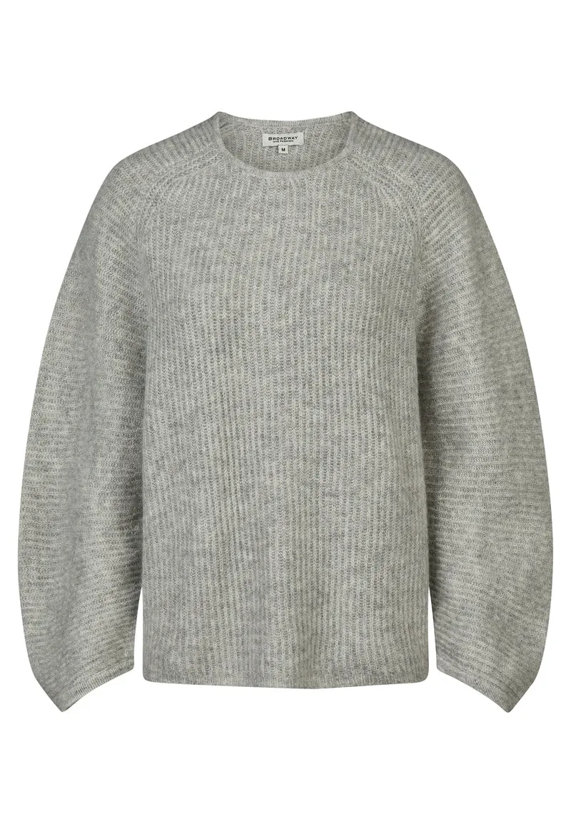 SWEATER, LIGHT GREY MELANGE