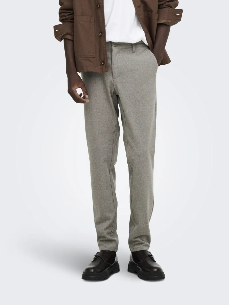 ONSMARK SLIM BRUSH PIQUE 0353 PANTS, Falcon