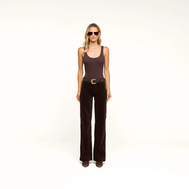 Scottie Velvet Wide-Leg Jean