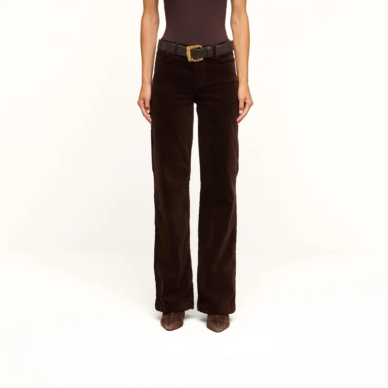 Scottie Velvet Wide-Leg Jean