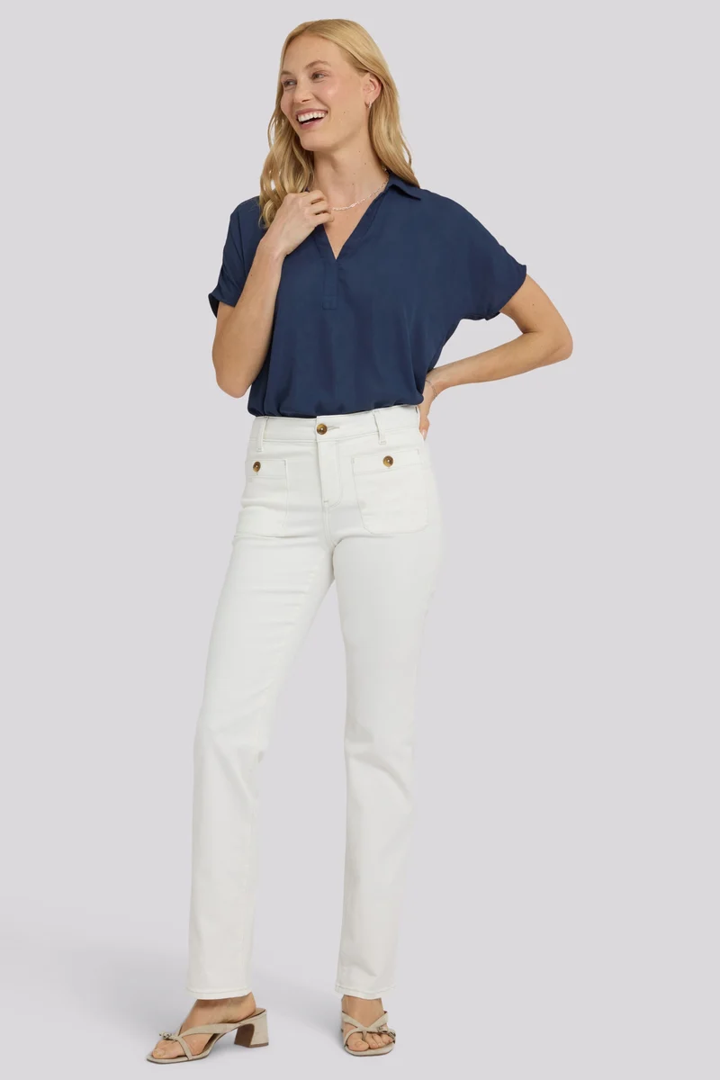 Marilyn Straight Jeans | Vintage White