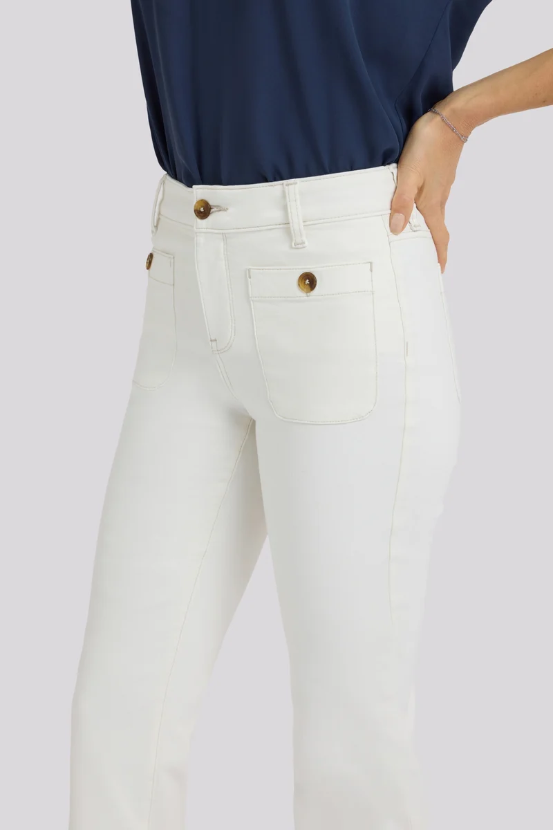 Marilyn Straight Jeans | Vintage White