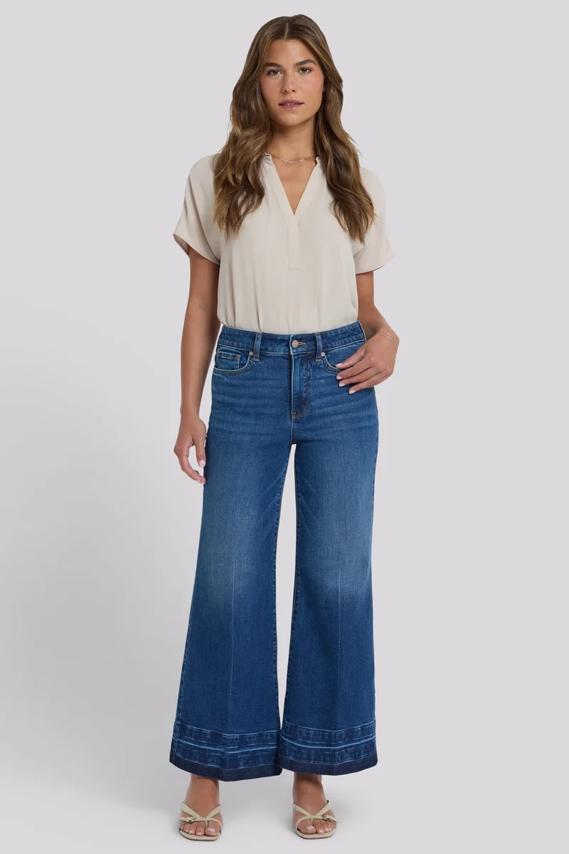 Mia Palazzo Ankle Jeans mit High Rise | Trail Lands