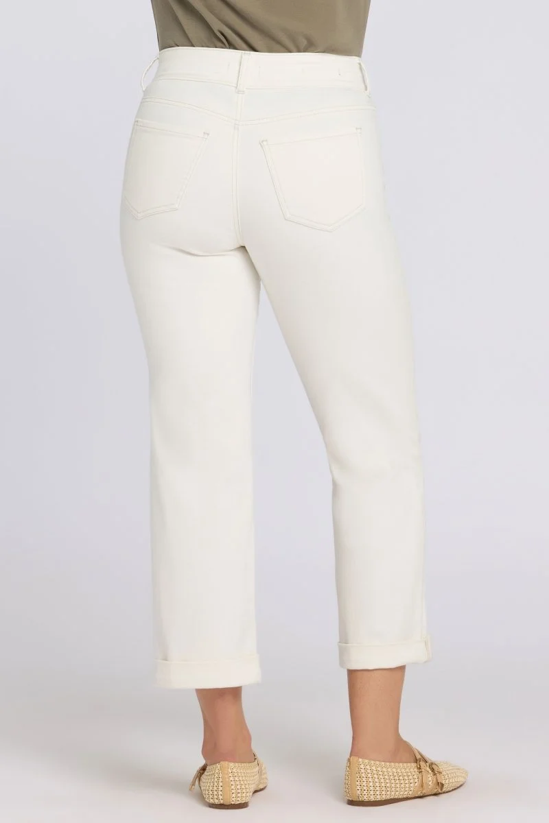 Bailey Relaxed Straight Crop Jeans in Cool Embrace® Denim | Vintage White