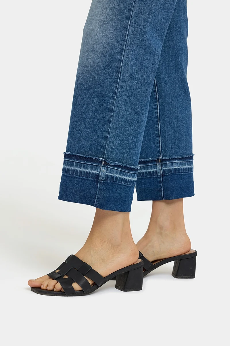 Bailey Relaxed Straight Ankle Jeans mit High Rise | Sun Soak