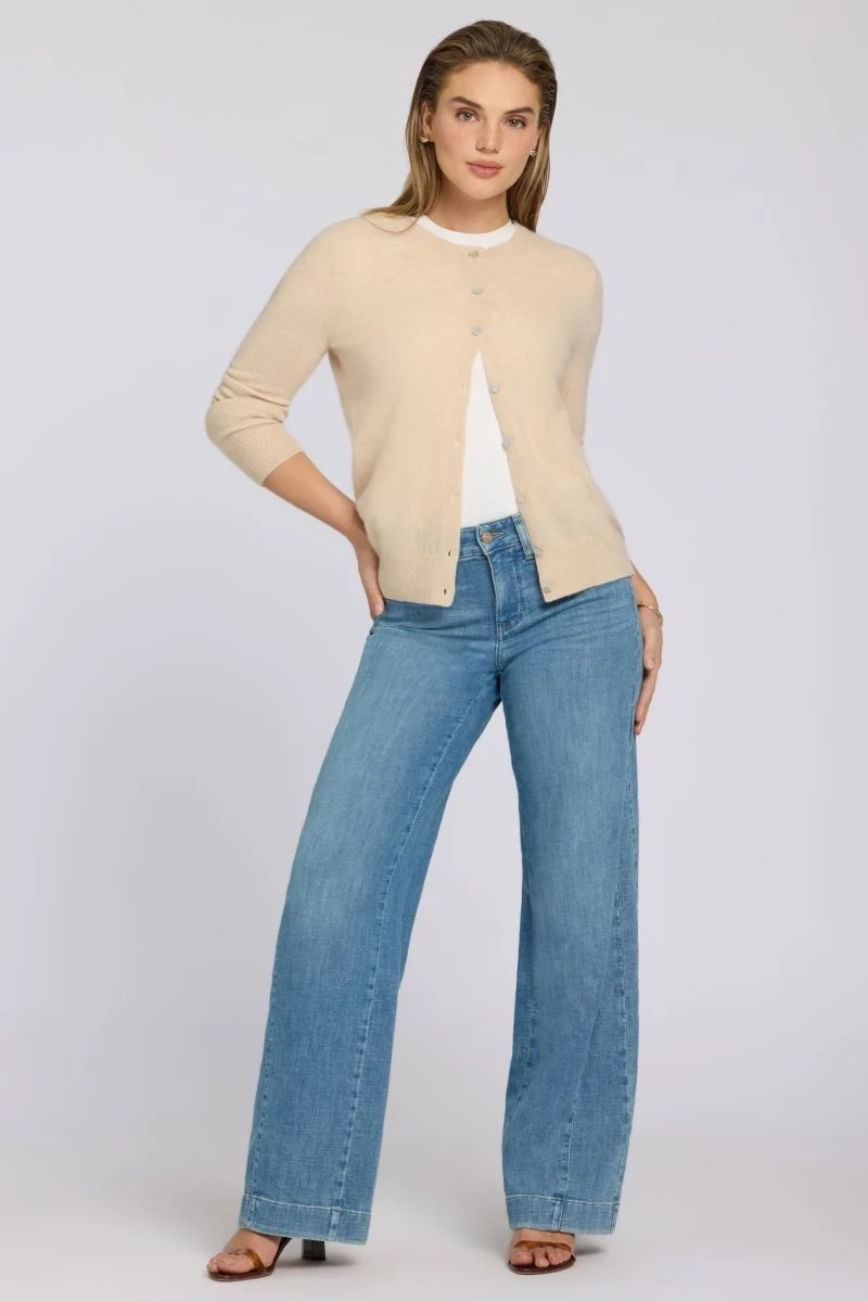 Teresa Wide Leg Jeans | Dawn Rock