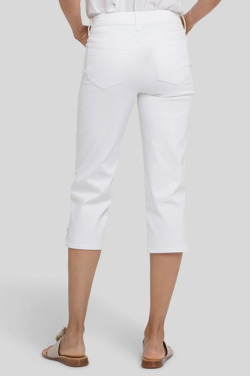 Marilyn Straight Crop Jeans | Optic White