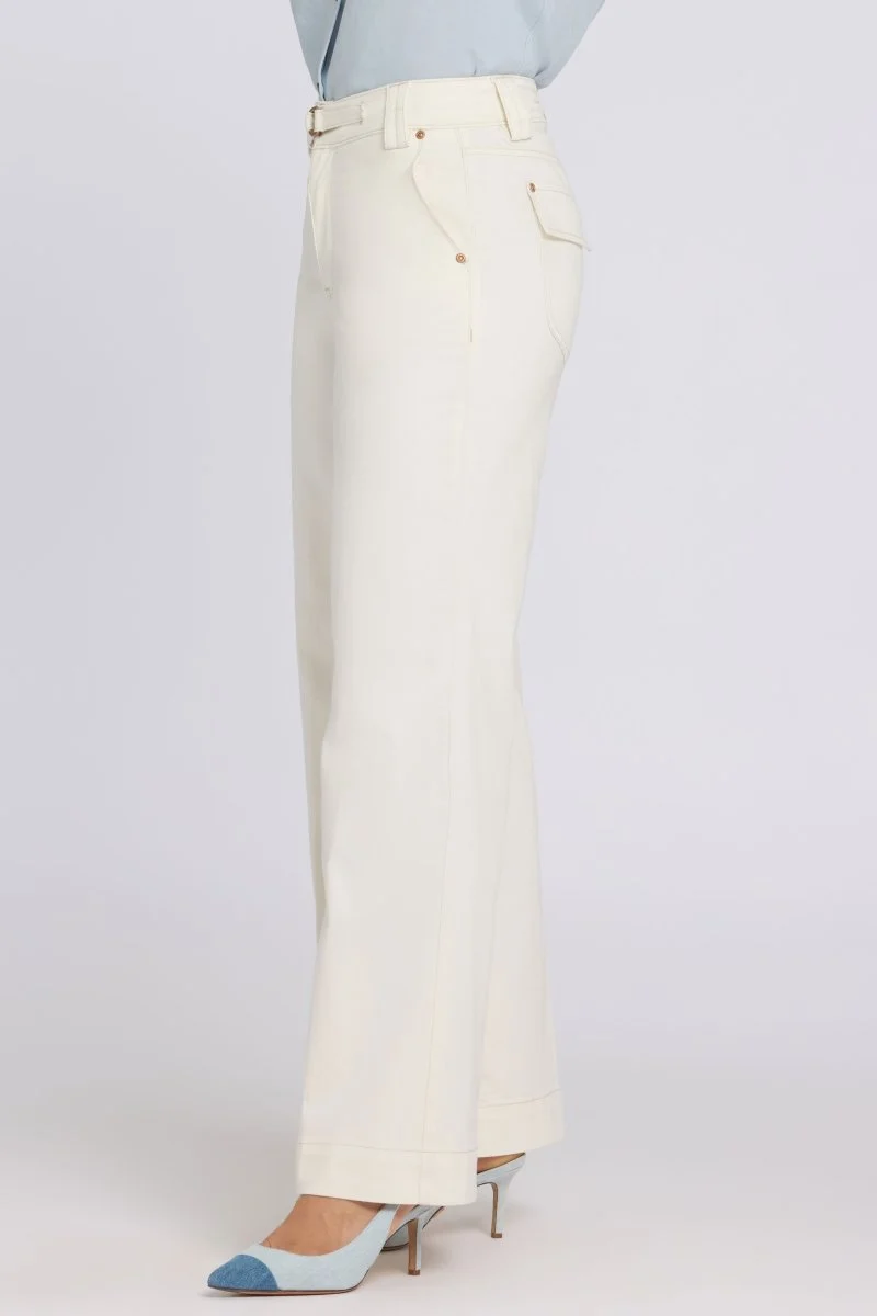 Mia Palazzo Jeans mit High Rise | Vintage White