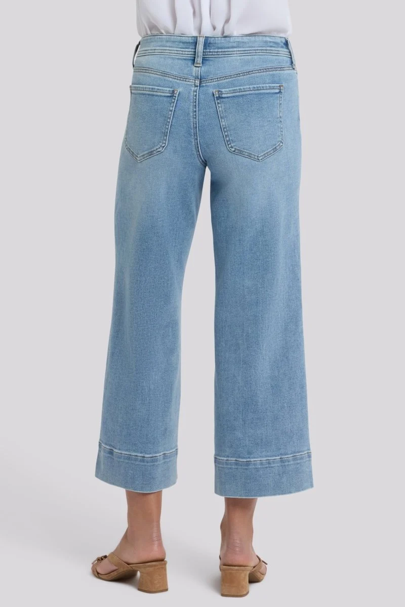 Teresa Wide Leg Ankle Jeans | Mist Springs