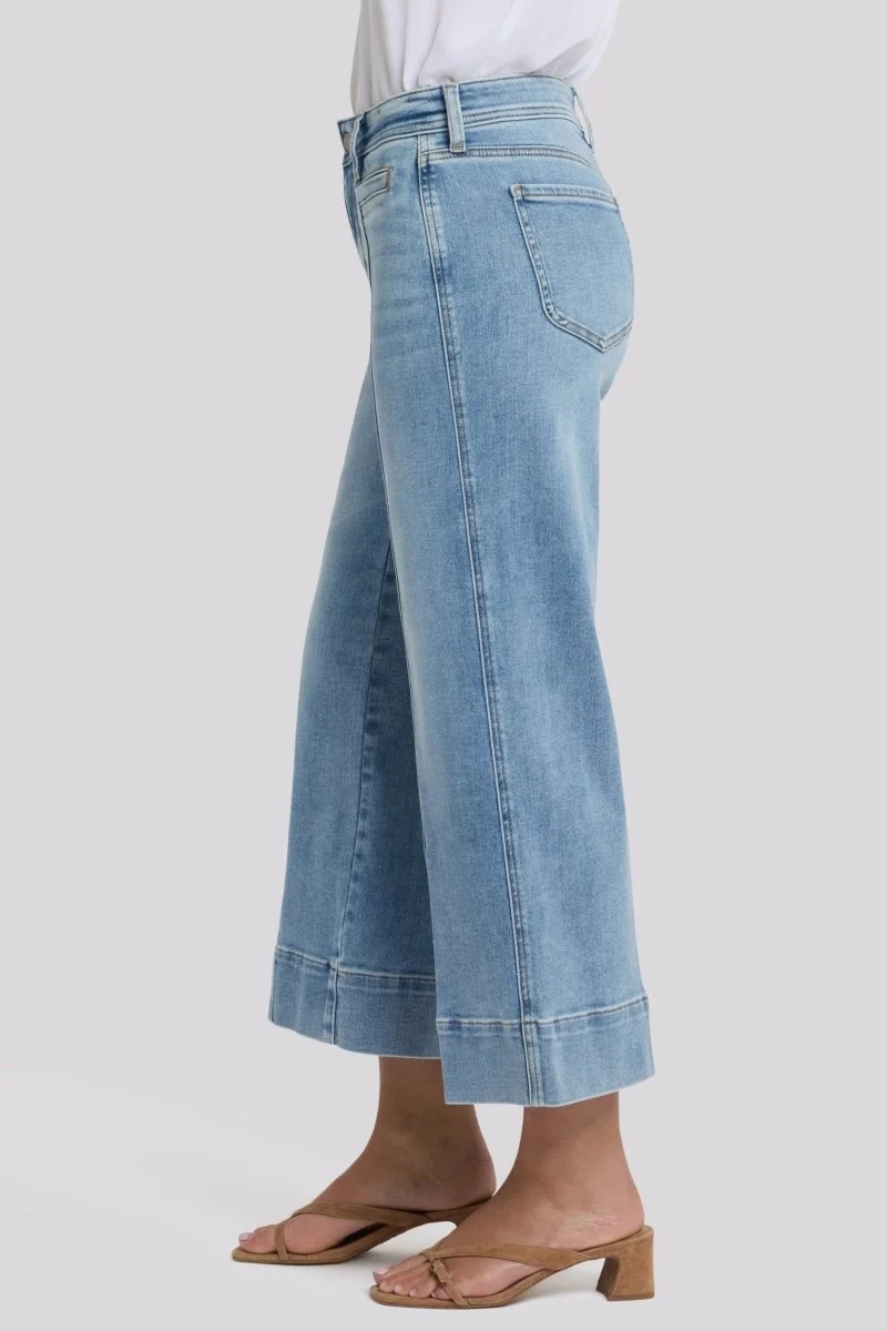 Teresa Wide Leg Ankle Jeans | Mist Springs