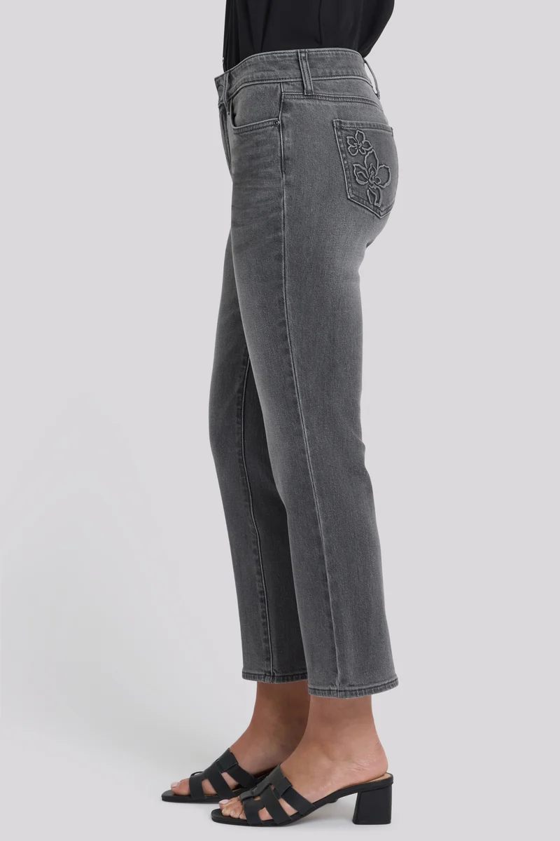 Marilyn Straight Ankle Jeans | Dusty Ash