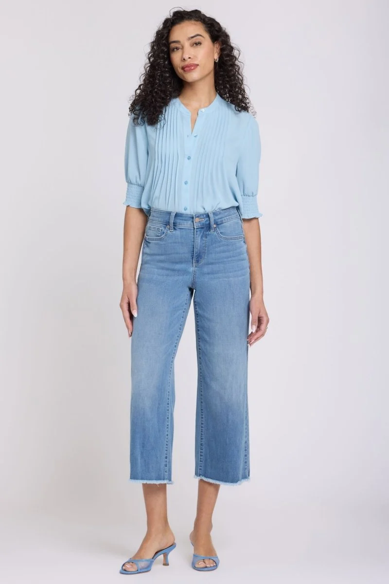 Coco Relaxed Wide Leg Crop Jeans mit High Rise | Vista Lake