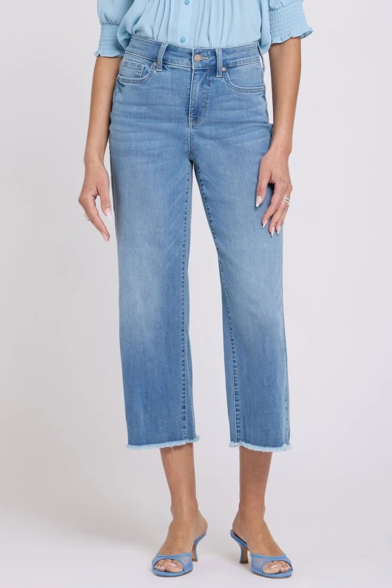 Coco Relaxed Wide Leg Crop Jeans mit High Rise | Vista Lake