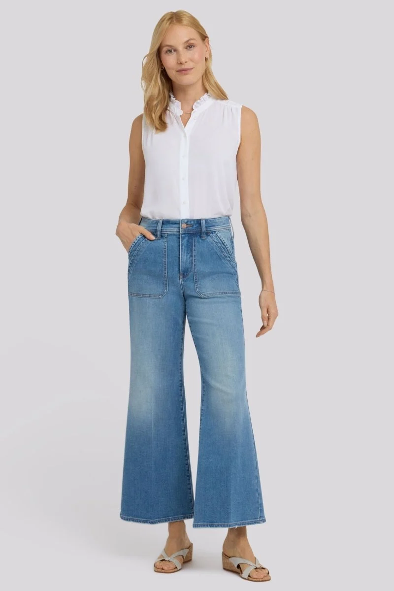 Mia Palazzo Ankle Jeans mit High Rise | Port Sea