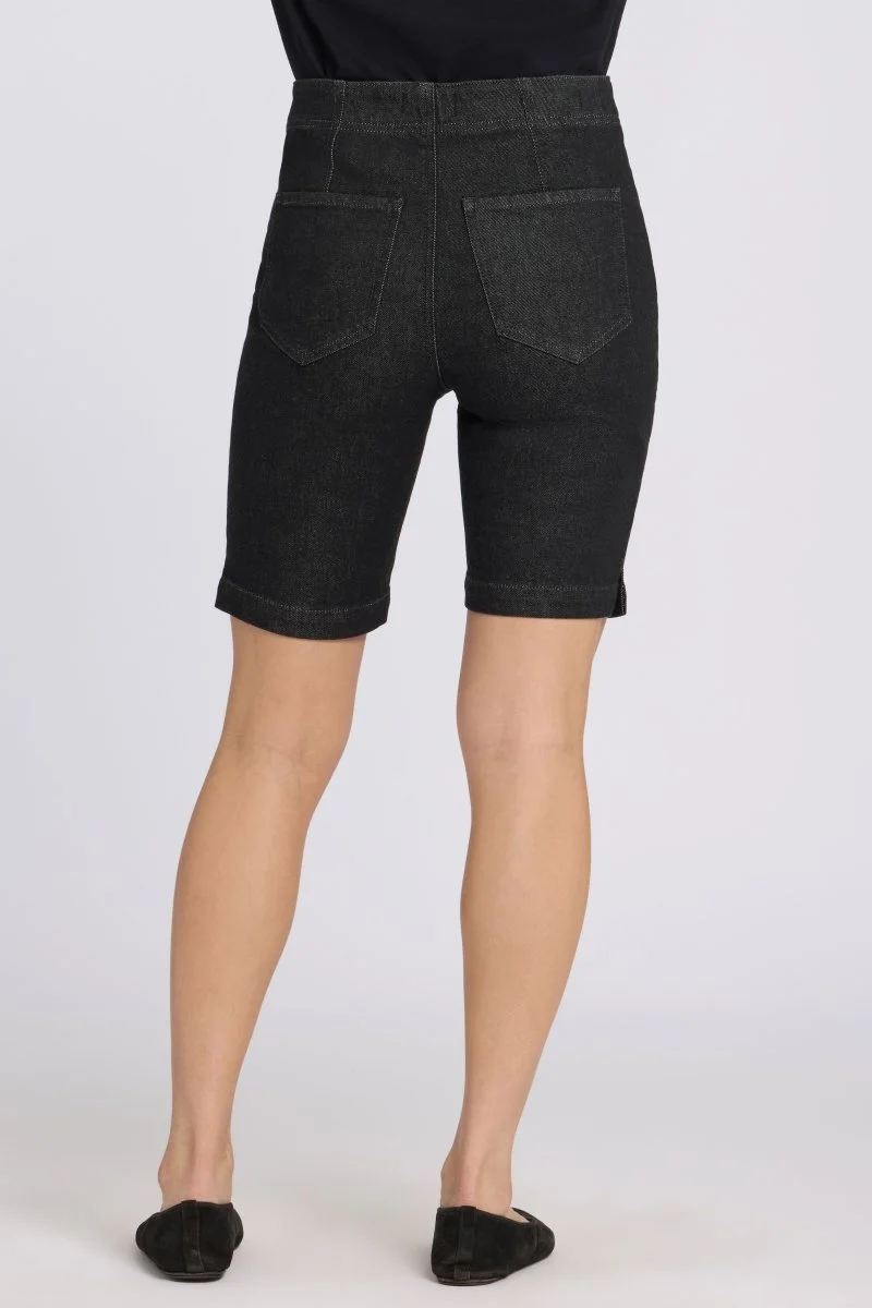 Ella Denim Shorts mit High Rise | Black Rinse