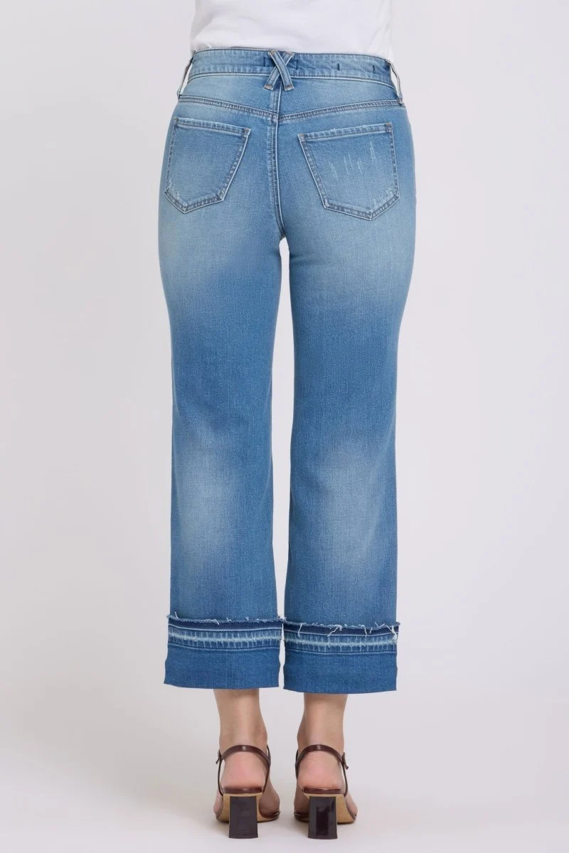 Bailey Relaxed Straight Ankle Jeans mit High Rise | Port Sea