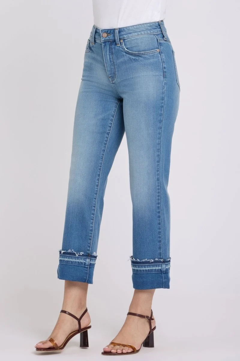 Bailey Relaxed Straight Ankle Jeans mit High Rise | Port Sea